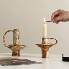 New Arrivals at Lignovancia — sculptural ceramic candle holder