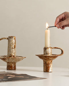 New Arrivals at Lignovancia — sculptural ceramic candle holder