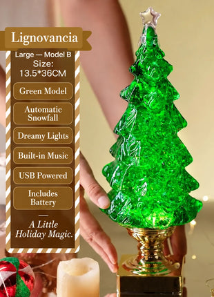 Lignovancia Christmas tree snowfall light