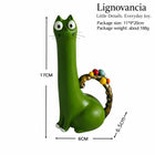 Lignovancia cat-shaped resin vase