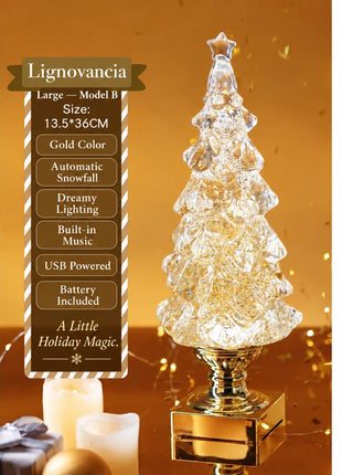 Lignovancia Christmas tree snowfall light