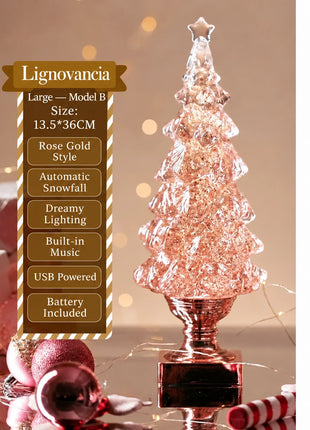 Lignovancia Christmas tree snowfall light