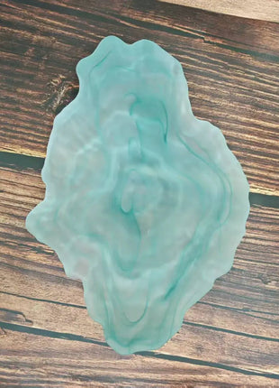 Lignovancia wavy glass decorative tray