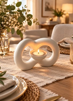 Möbius Ceramic Tealight Holder Lignovancia