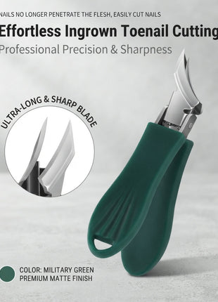 Hercules Nagelknipser-Set mit Knipser in Military-Green Etui