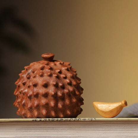 Magnetische Igel-Figur aus Ebenholz | Kreativer Duftholz-Diffusor | Gopure Studio Gopure Studio