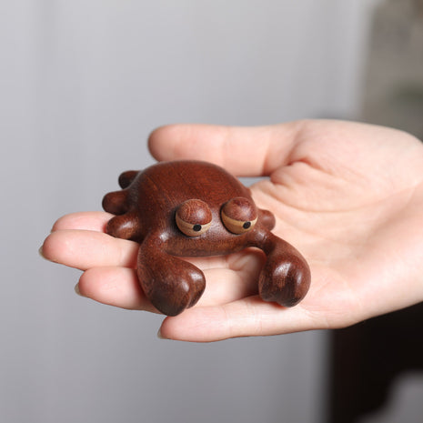 Kreativer Krabbe Kühlschrankmagnet aus Edelholz | Süße Holz-Krabbe Magnethalter | Gopure Studio Gopure Studio