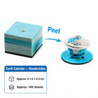 Earth calendar paper sculpture in standard box edition