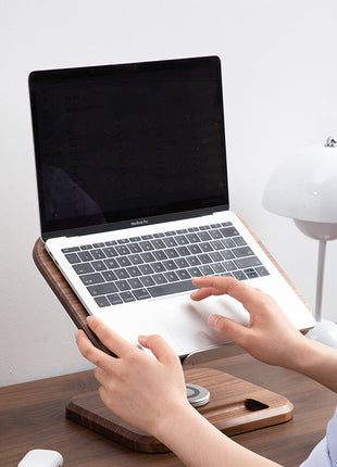 Ergonomischer Premium-Buchständer aus Massivholz | 360° Drehbarer Laptop- & iPad-Halter für den Schreibtisch | Gopure Studio Gopure Studio