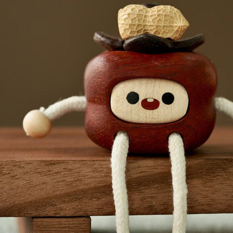 "Glückliche Persimone" Holz-Dekofigur | Handgefertigt | Gopure Studio Gopure Studio