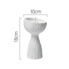 Kerzengefäß cremefarben, Maße ca. 10 cm breit, 18 cm hoch, Gewichte angegeben