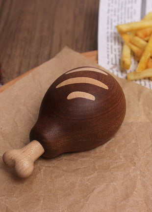 Kreativer Flaschenöffner "Hähnchenkeule" aus Ebenholz | Magnetischer Kapselheber | Gopure Studio Gopure Studio