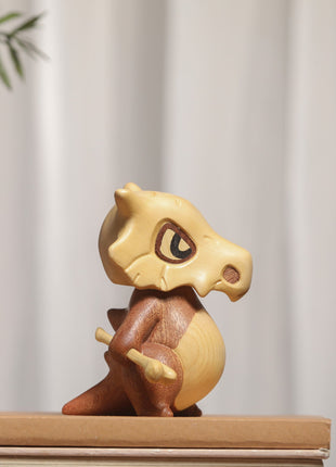 Handgefertigte Cubone Holzfigur aus Premium-Massivholz | Kreative Anime Kunstfigur | Gopure Studio Gopure Studio
