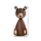 Holzbär-Figur aus Schwarzwalnussholz, klein: ca. 12 cm hoch, ca. 6 cm breit