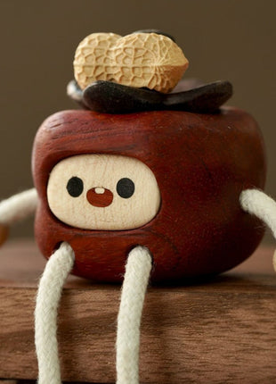 "Glückliche Persimone" Holz-Dekofigur | Handgefertigt | Gopure Studio Gopure Studio