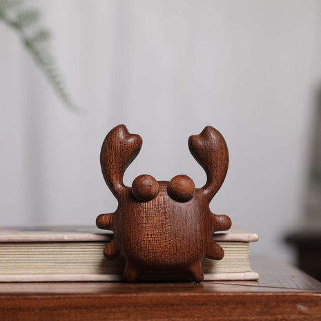 Kreativer Krabbe Kühlschrankmagnet aus Edelholz | Süße Holz-Krabbe Magnethalter | Gopure Studio Gopure Studio