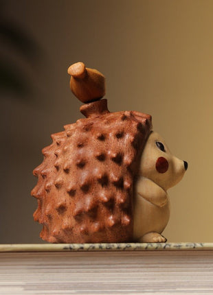 Magnetische Igel-Figur aus Ebenholz | Kreativer Duftholz-Diffusor | Gopure Studio Gopure Studio
