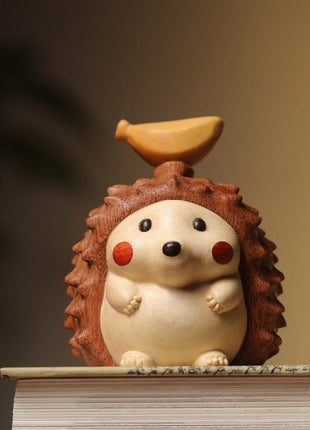 Magnetische Igel-Figur aus Ebenholz | Kreativer Duftholz-Diffusor | Gopure Studio Gopure Studio