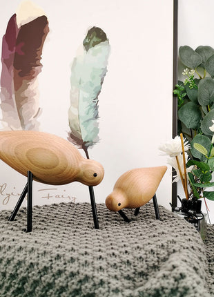 Holzvogel „Aura“ | Handgefertigtes Unikat aus Rotbuche | Lignovancia Lignovancia