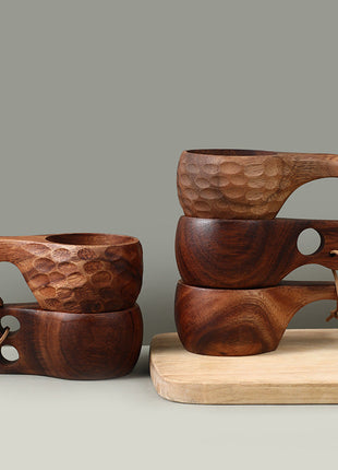 Klassische Kuksa Holzasse aus Akazienholz | Skandinavischer Outdoor-Becher | Gopure Studio Gopure Studio