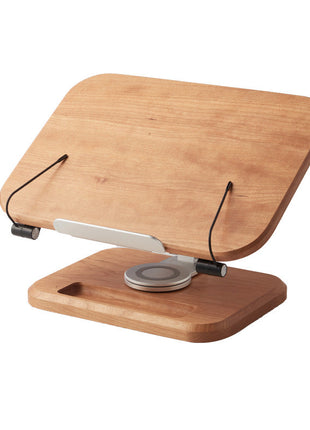 Ergonomischer Premium-Buchständer aus Massivholz | 360° Drehbarer Laptop- & iPad-Halter für den Schreibtisch | Gopure Studio Gopure Studio