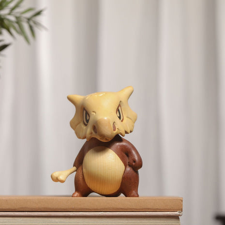 Handgefertigte Cubone Holzfigur aus Premium-Massivholz | Kreative Anime Kunstfigur | Gopure Studio Gopure Studio