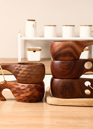 Klassische Kuksa Holzasse aus Akazienholz | Skandinavischer Outdoor-Becher | Gopure Studio Gopure Studio
