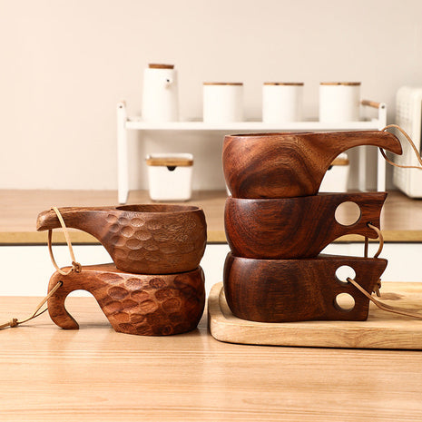 Klassische Kuksa Holzasse aus Akazienholz | Skandinavischer Outdoor-Becher | Gopure Studio Gopure Studio