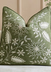 Green Botanical / 18 × 18 in / Cover Only